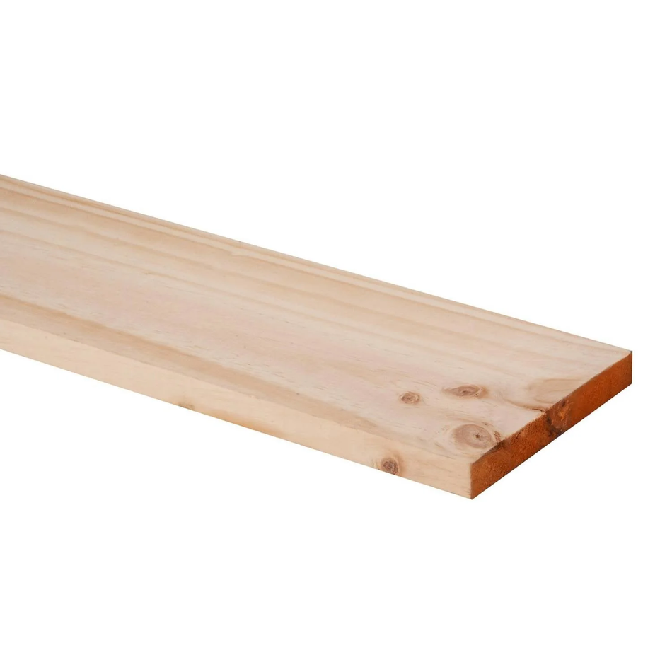 Pack de 192 piezas - Tabla 1x6 madera cepillada